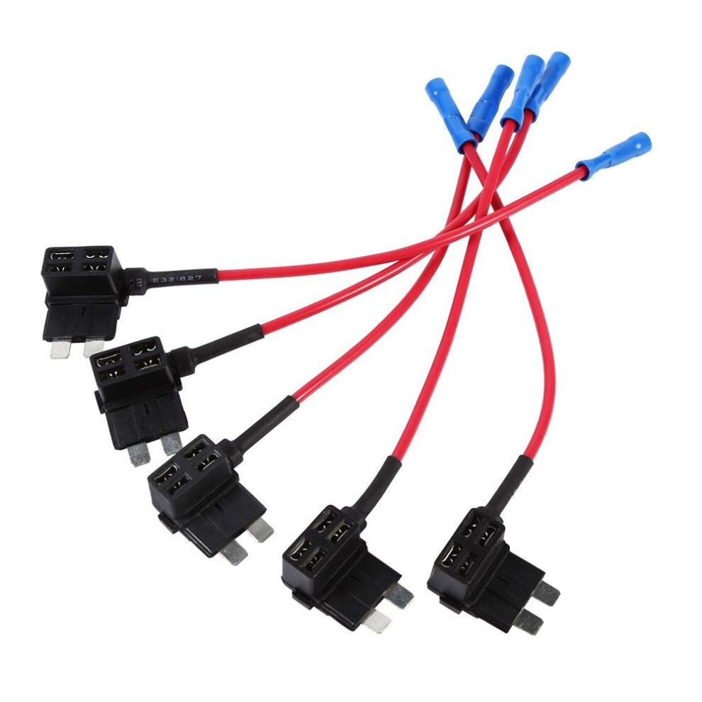 5Pcs Add-A-Circuit Tap Adapter Blade Standard (Ato, Atc) Blade Fusesadd A Circuit Tap Autozekeringhouder 9339159313602