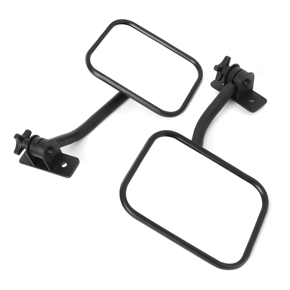 Car Rearview Mirror Side A Pillar For Jeep Wrangler 07-17 Black 4691362562891