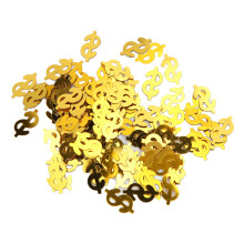 60g Dollar Sign Throwing Confetti Table Scatters Wedding Party Decorations Gold