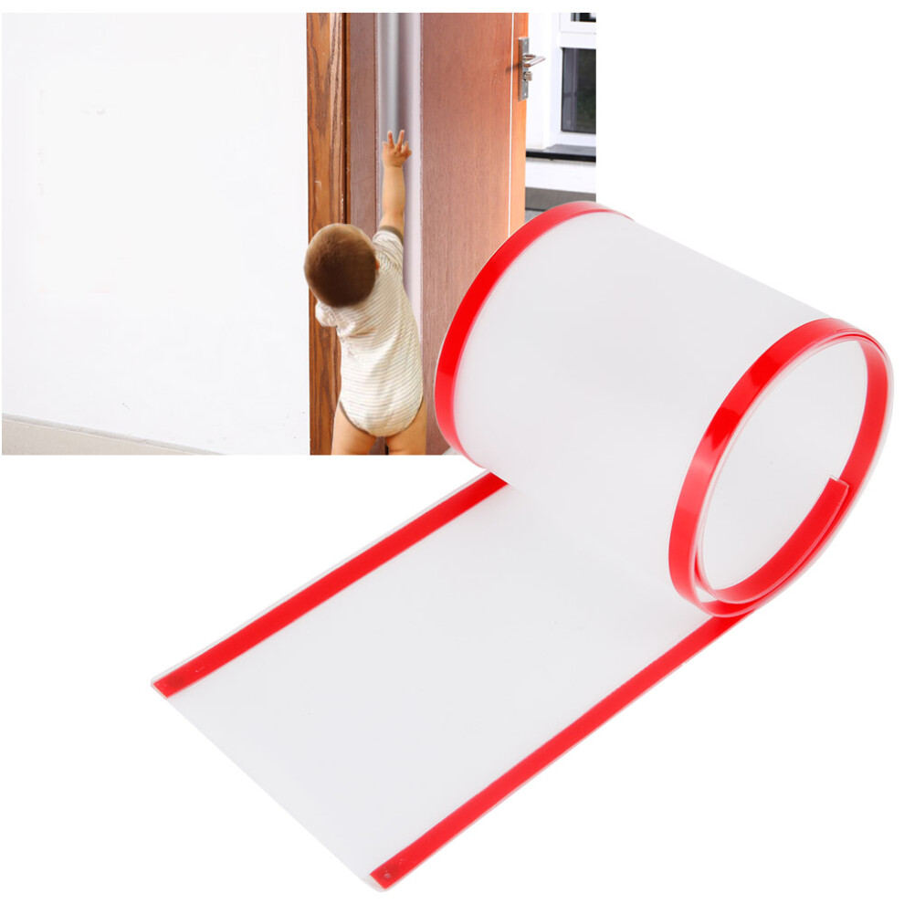 Door Hinge Protector Cover Frosted 160x17cm Finger Guard for Child Safety