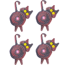 Niedliche Katzen-Deko, Untersetzer in Katzenpopo-Form, einzigartiges Geschenk für Katzenliebhaber, personalisierte Untersetzer aus rauchfreiem