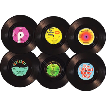 Vinyl-Schallplatten-Untersetzer, Retro-Design, Geschenkidee für Musikliebhaber, schützen Ihre Oberflächen mit authentischem Design und