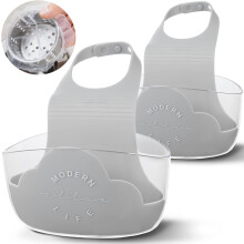 Všestranný silikonový držák na dřez, závěsný organizér na kuchyňský dřez, držák na kartáče na nádobí pro rychlé schnutí a