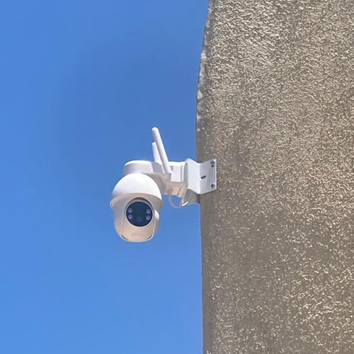 CCTV Camera Vertical Right Angles Bracket Security Mounting Accessory Easy Installation Wall Corner Mount Heavy Duty Metal Black 1