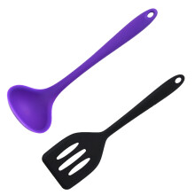 Silikone suppeøse til bred anvendelse, varmebestandigt non-stick beskyttelsesredskab med ergonomisk håndtag, øseske med sømløst design,