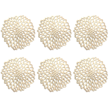 Untersetzer im Küsten-Chic-Stil, handgewebt aus Naturmaterialien, umweltfreundliches PVC sorgt für Wärmeisolierung, leicht zu reinigende