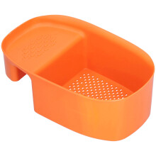 Hållare för diskbänksvamp, sadelformad sil för diskbänk, plastsil med ihålig design för effektiv dränering, multifunktionell användning för