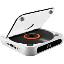 2025 Upgraded Portable Bluetooth-Compatible CD Player, Hi-Fi Sound, Rechargeable Battery, Supports CD/CD-R/CD-RW/MP3 for Travel,Home,Car.(White)