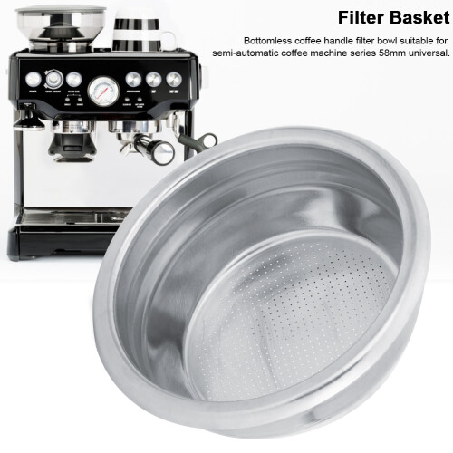 Tragbare 58mm Bottomless Kaffee Handfilter für halbautomatische Geräte