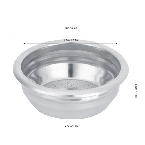 Tragbare 58mm Bottomless Kaffee Handfilter für halbautomatische Geräte 2