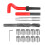 Efficient M14x1.25 Threaded Insert Kit with Drill & Wrench 15Pcs 8
