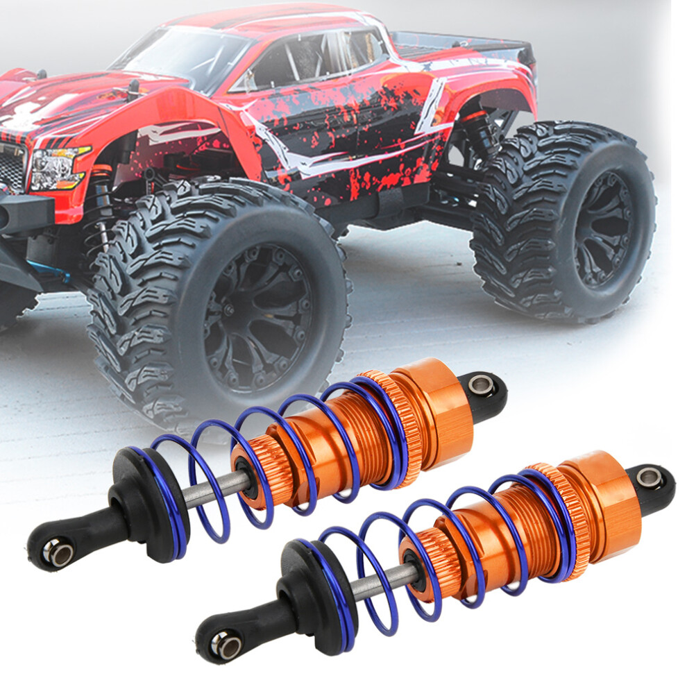 2Pcs 92Mm Adjustable Rc Shock Dampers For 1/10 Buggy Truggy Orange 7681362567641