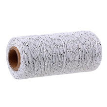 Cotton Twine String, 2 mm x 100 m Bakers Cord for Kitchen Cooking, Baking, Butchers, DIY Crafts, Wrapping, Gardening (White)