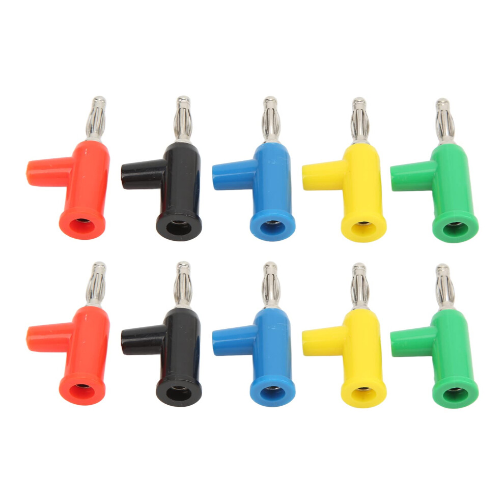 Banana Plugs, Banana Plug To Alligator Clamp/Holder Stackable Solderless Connectors 10Pcs J.10028 4Mm Test Leads For Industrial Equipment 9067246825874
