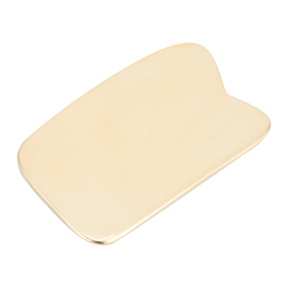 Body Massage Brass Scraping Plate with Handle SPA Health Care Tool 12cm