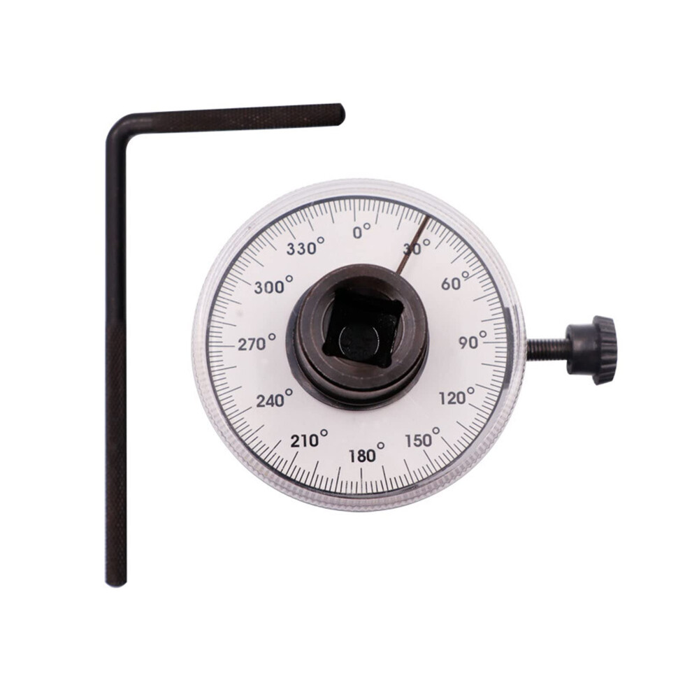 Torque Angle Gauge, 1/2In 360 Precision Angular Tightening Clear Scale Adjustable Angle Measuring Tool 9323874048758