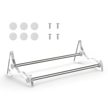Portable Speakers Stand, Acrylic Desk Organizers with AntiSlip Silicone Feet for 2024 Speakers as described Transparent