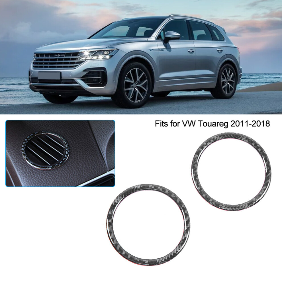 Carbon Fiber Dashboard Air Vent Cover Fits Vw Touareg 2011-2018 Left Hand 9331362570438