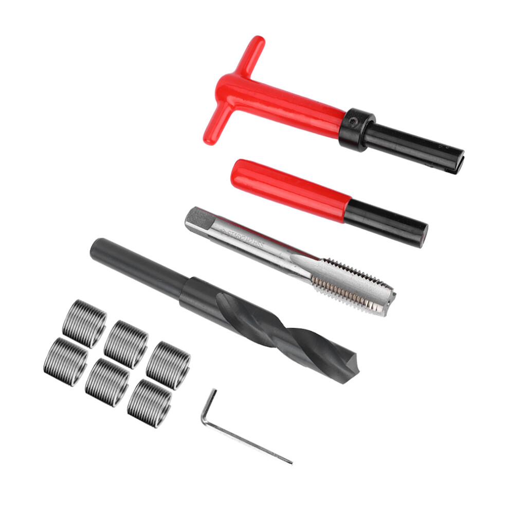 11Pcs Stainless Steel Thread Repair Kit M16x2 Drill Tap & Insert Tool Set 8491362570355