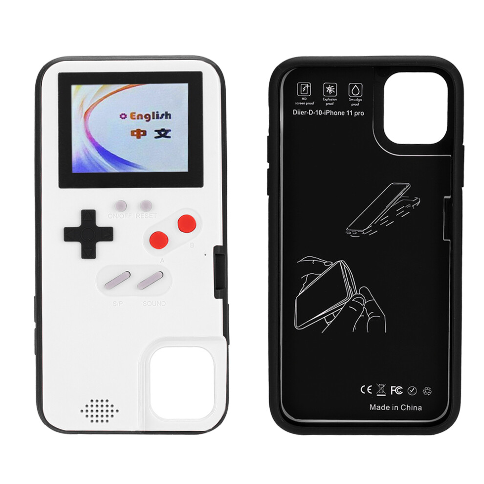 Retro Handheld Game Console Phone Case For Iphone 11 White 4011362569681