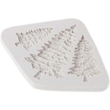 Ferramentas para decoração de bolos, molde de silicone para fondant natalino, silicone de qualidade alimentar, reutilizável, fácil de