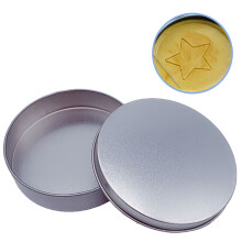 Candy Holder for Sweet Treats Display, Cookie Container with Dust-Proof Screw Top and Round Metal Tin Design, Lightweight Storage Case for Kitchen or