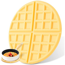 Untersetzer mit Waffelmuster, rutschfest, aus hitzebeständigem, lebensmittelechtem Silikon, dekorativer, isolierender Tischuntersetzer für