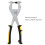 Metal Hole Puncher Grit Punch Pliers 3.27mm Capacity Multi-Function Tool 5