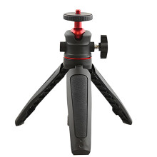 Small Extendable Desktop Tripod Stand Flexible Ball Head Mount Handheld Photography Clamp for Selfie DSLR Camera Leverable Camera Tripod