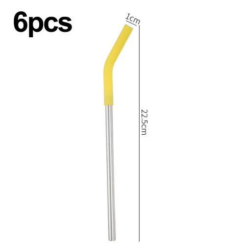 Καλαμάκια από ανοξείδωτο ατσάλι χωρίς BPA, ίσια μεταλλικά καλαμάκια για κρύα 1