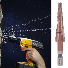 Cobalt Step Drill Bit 4-12mm Hex Shank Heavy Duty Metal Cutting Multi-Use Tool