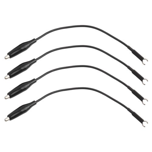 Oscilloscope Probe Ground Lead Cable 4Pcs with Clips Durable Easy-to-Use 1