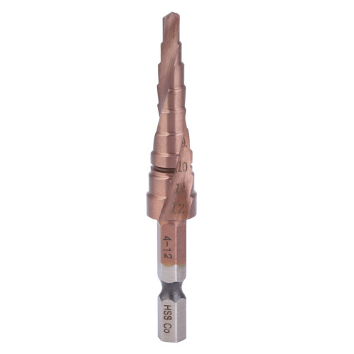 Cobalt Step Drill Bit 4-12mm Hex Shank Heavy Duty Metal Cutting Multi-Use Tool 1