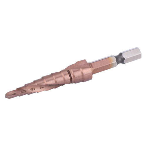 Cobalt Step Drill Bit 4-12mm Hex Shank Heavy Duty Metal Cutting Multi-Use Tool 2