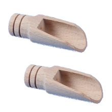 Colher para sais de banho, colheres de bambu saudáveis e duráveis, colheres de madeira para temperos e doces para projetos de artesanato.