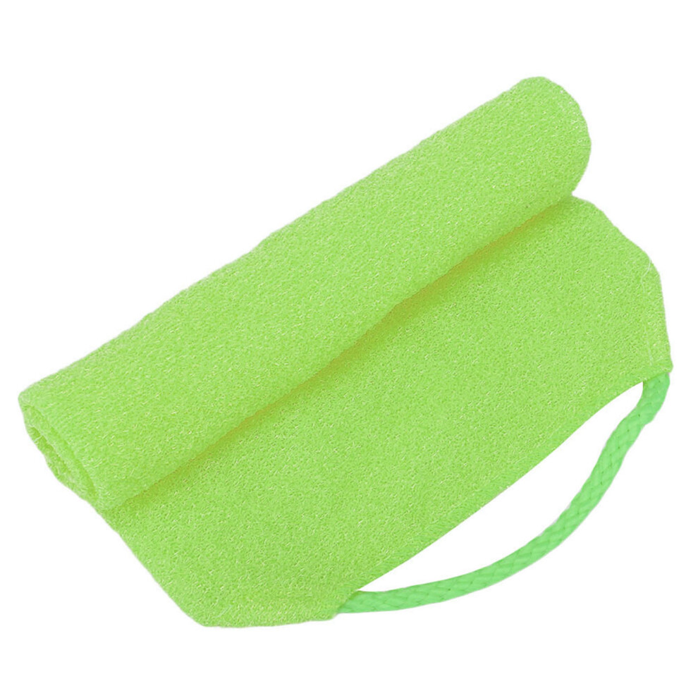 Green Elastic Exfoliating Towels for Shower - Massage & Scrub