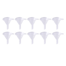 Pieni suppilo ohuille pulloille, hiekkataide-suppilo kannettava suppilo tee-se-itse-askarteluprojekteihin, kirkas muovisuppilo eteerisille öljyille,
