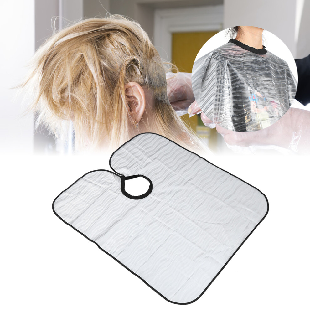 Unisex Waterproof Salon Hairdressing Cape For Dyeing And Hair Cutting Clear Cloth