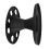 Round Plastic Hair Brush Holder Black Display Rack for Styling Tools 12