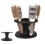 Round Plastic Hair Brush Holder Black Display Rack for Styling Tools 7