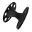 Round Plastic Hair Brush Holder Black Display Rack for Styling Tools 11