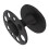 Round Plastic Hair Brush Holder Black Display Rack for Styling Tools 16