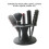 Round Plastic Hair Brush Holder Black Display Rack for Styling Tools 5
