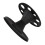 Round Plastic Hair Brush Holder Black Display Rack for Styling Tools 13