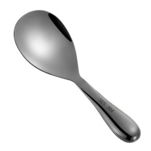 Reislöffel mit glattem Griff, Küchenhelfer aus Edelstahl zum Schöpfen von Reis, hochglanzpoliert, ergonomisches Design, spülmaschinenfest, ideal