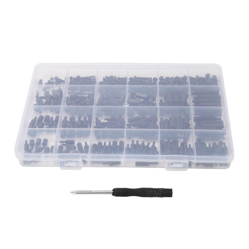 Black Nylon Female Hex Standoff Kit M2/M2.5/M3 for Electronics Durable Spacers 1