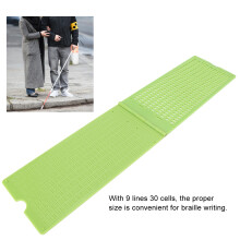 Plastic Braille Writing Slate and Stylus 9 Lines 30 Cells Travel Size Tool