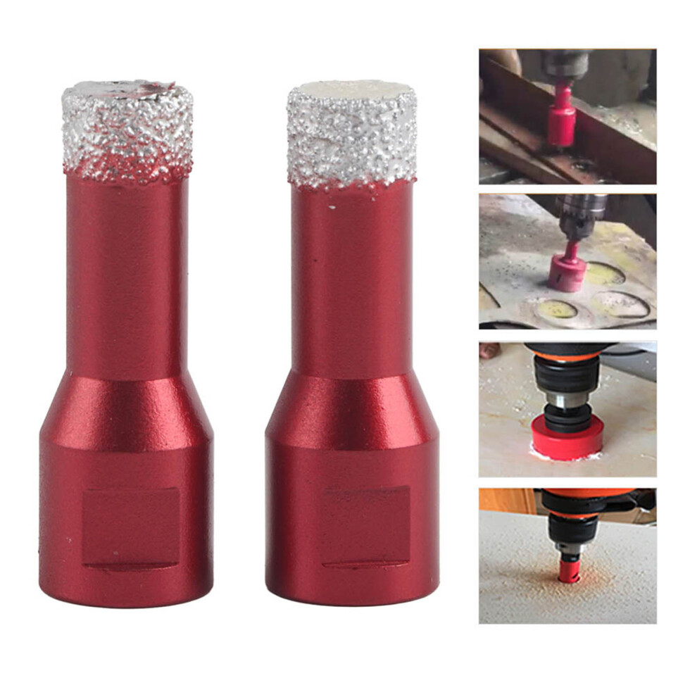 2Pcs Diamond Hole Saws M14 Thread For Ceramic Tiles Wall Marble 16Mm 4111362578611