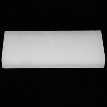 Weiße Gummihammer-Matte 20x8x2,5 cm Lederhandwerk Präge-Stempelbrett