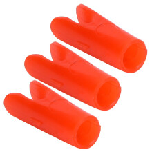 50 Stück Bogenschießen Pfeilnocken Einfügepin Schaftende Jagd Schießen DIY Zubehör L Rot/Schwarz